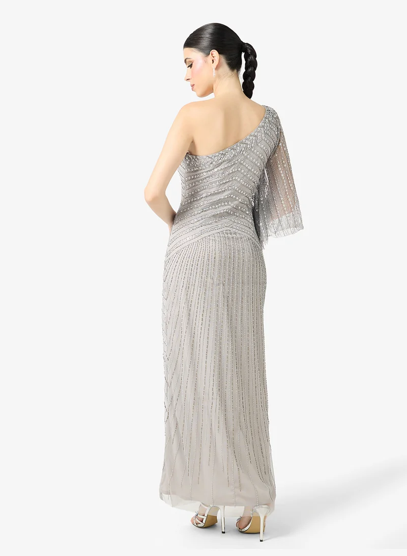 Namshi x  One Shoulder Embellished Dress for Women | Best Price UAE